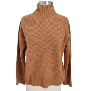 EVERLANE Stroopwafel Recycled Cashmere turtleneck sweater size XS